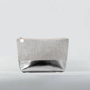 Christen Maxwell Corsica/Silver Luxe Mini Cosmetic Bag